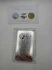 X1 Royal Mint 10oz Britannia Silver Bar 999 Fine Silver Bullion Tested Sealed 29