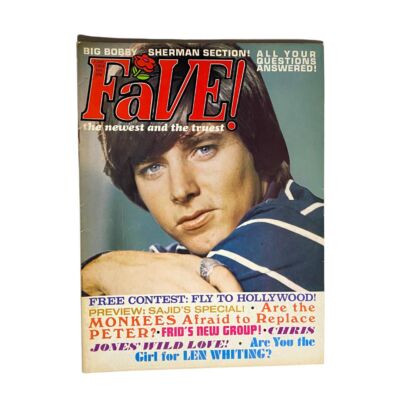 VTG FaVE Magazine June 1969 Vol 2 No. 10 Bobby Sherman 