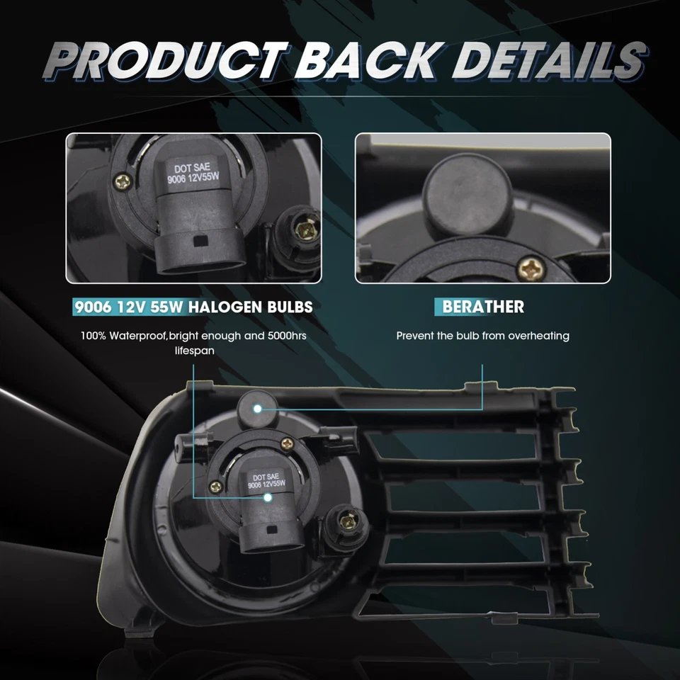 Luces antiniebla de conducción para Toyota Prius 2004-2009 con interruptor y kit de cableado-1 juego Foto 4 de 4