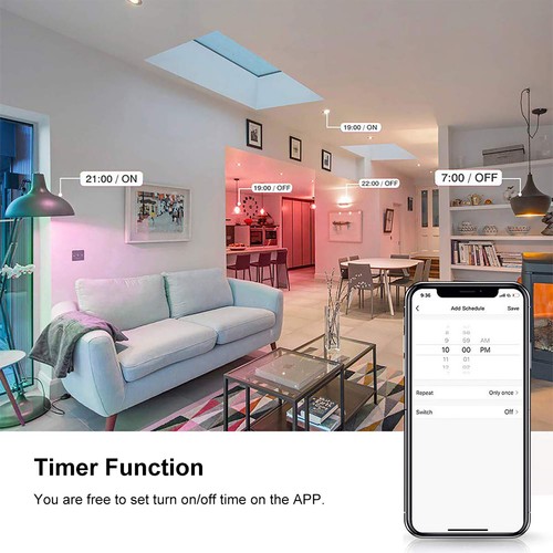5W E14 Smart WiFi Candle Bulb RGB+W+C LED Dimmable Light Remote Control Y8Y1 - Picture 6 of 10