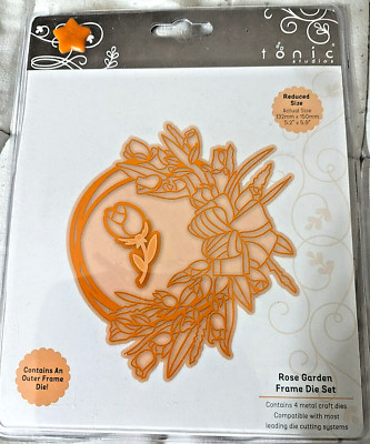 Brand New Tonic Studios - Essentials- Rose Garden Frame Die Set - Sealed