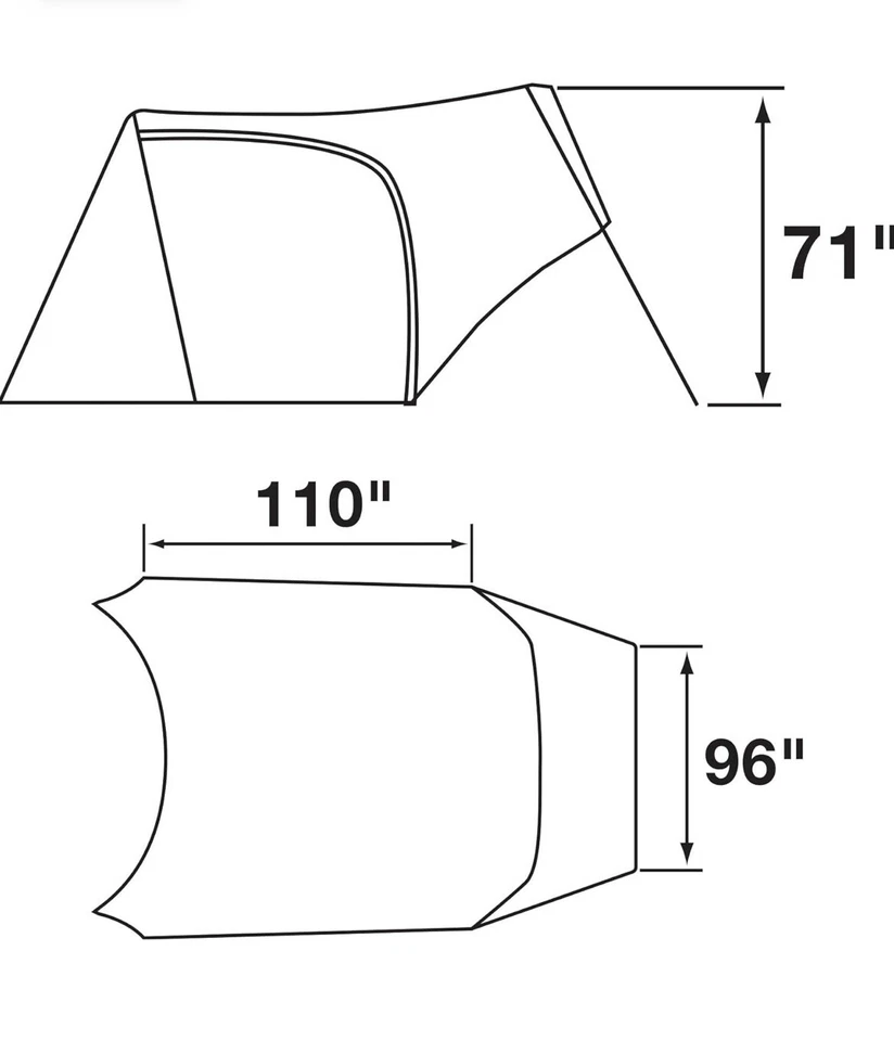 Tienda Wawona The North Face PORCHE DELANTERO Coche Camping Viaje Playa Vestíbulo Naranja Foto 4 de 4