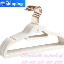 Premium Quality Velvet Hangers Non-Slip Felt Clothe 20/40/60/80/100 in pack