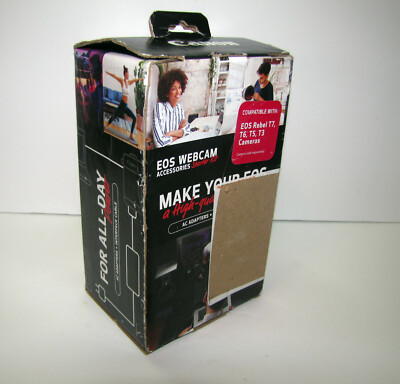 NEW: Canon EOS Webcam Accessories Starter Kit for EOS Rebel T7 T6 T5 T3