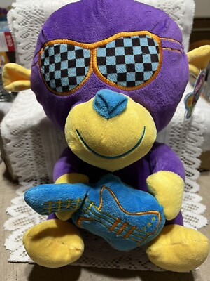 Kellytoy Rock N Roll Monkey Plush Guitar Sunglasses