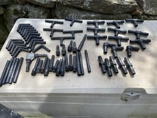 Lg Lot  NOS 3/4" & 1/2" PVC Irragation  fittings  Elbows T's Couplings