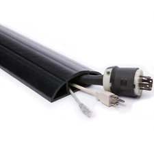 Electriduct MegaDuct Extra Large PVC Cord & Hose Protector, 1.25"H x 2"W Channel