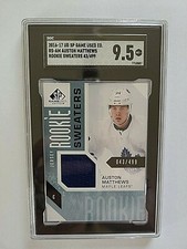 2016-17 Auston Matthews SP Game Used Rookie Sweaters Jersey RC /499 SGC 9.5