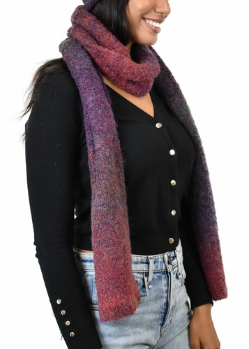 Sciarpa extra lunga C.C unisex ecologica filato riciclato misto lana avvolgente - Foto 29 di 64