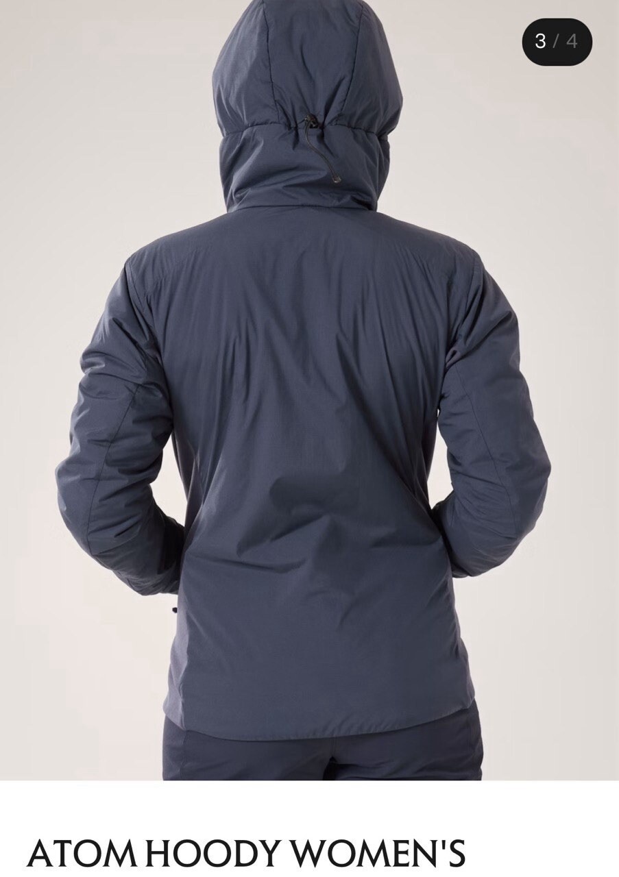 ARC'TERYX Arcteryx Atom LT Felpa con Cappuccio Donna Taglia XL