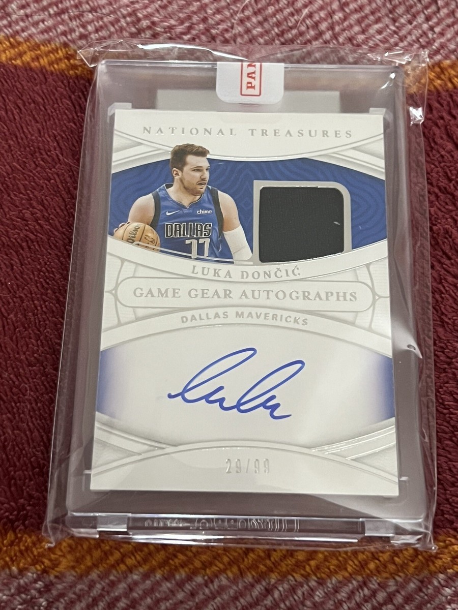 2021-22 National Treasures Game Gear GU Auto Luka Doncic /99 Super