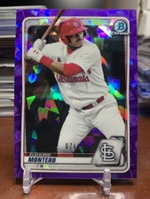 2020 Bowman Chrome Sapphire Elehuris Montero Purple Refractor /20 Cardinals