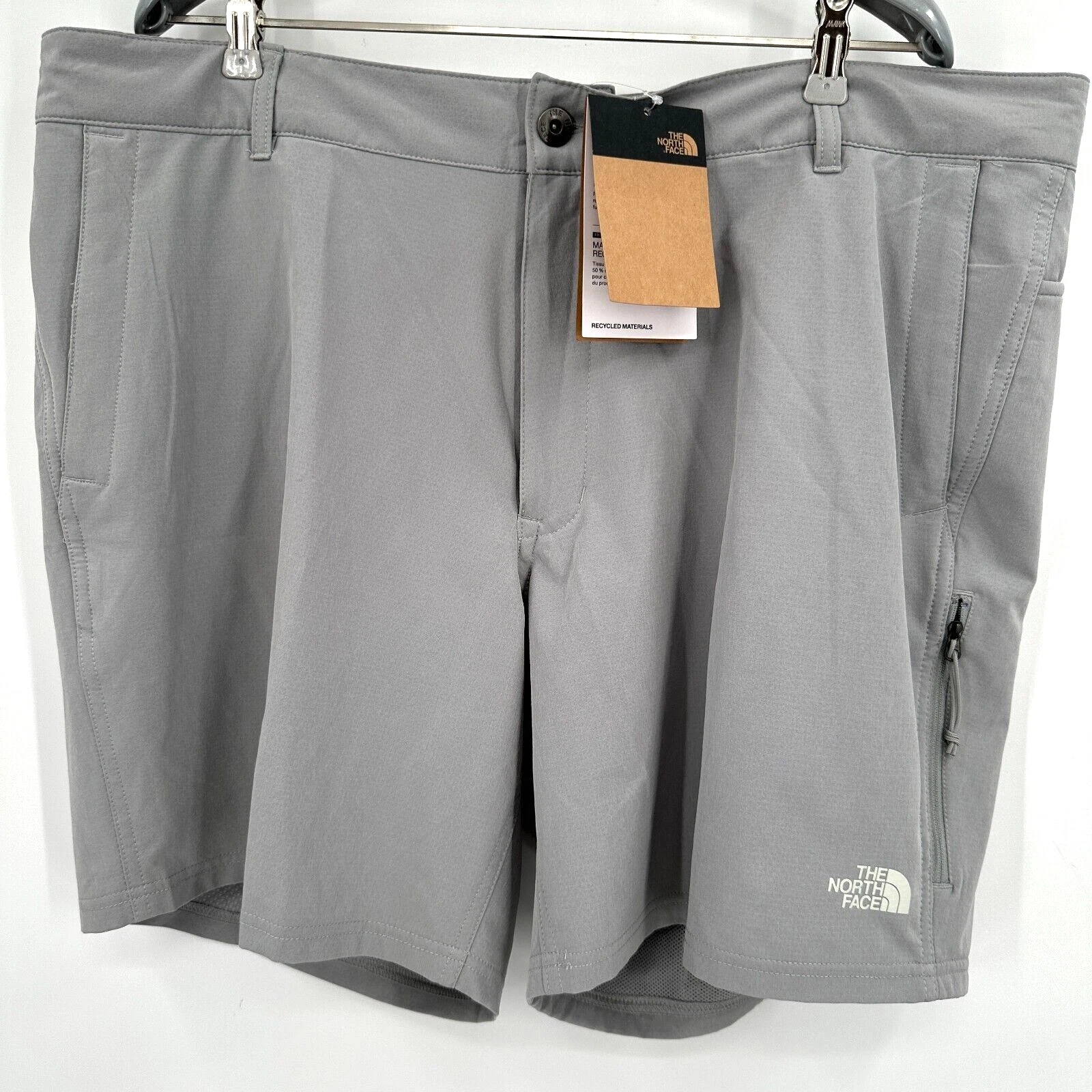 The North Face Mens Rolling Sun Shorts in Gray sz 40 NWT Casual Hiking Pockets 7