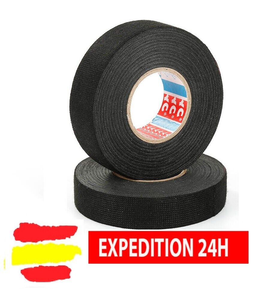 cinta de tela aislante para cableado eléctrico 15 metros x 1,9cm tape...