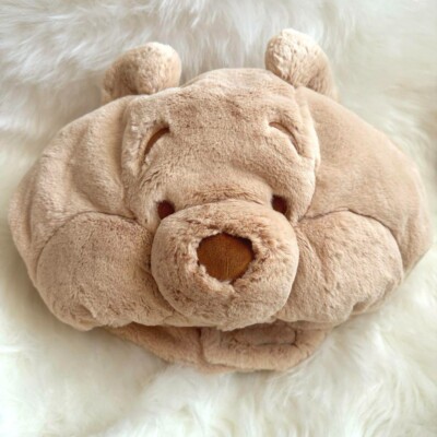 Winnie the Pooh Tokyo Disney Resort Fluffy Beige Plush Hat Fun Cap