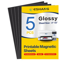5 Sheets Printable Magnetic Photo Paper 4x6 Glossy Inkjet 13.5mil UK