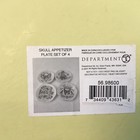 Department 56 Skull Dessert Plates 6 inches set of four plates — photo 4