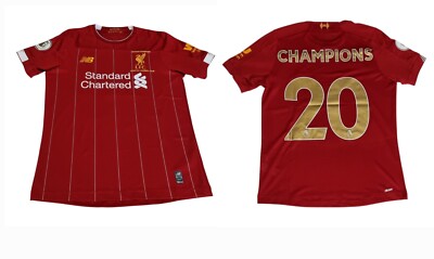 New Balance Liverpool FC 19/20 Home Champions Shirt Junior Size