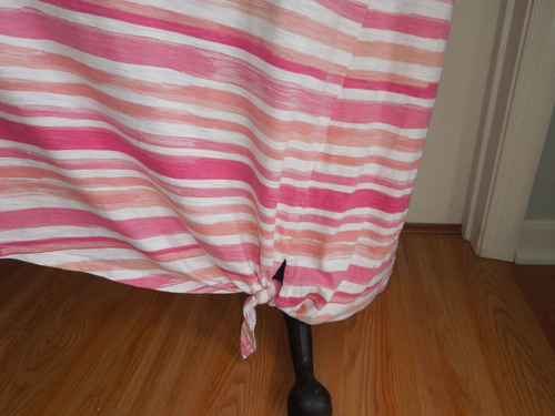 SOFT COMFY BRIGHT PINK STRIPE DREAMS & CO. WOMEN'S LONG COTTON NIGHTGOWN SIZE 2X - Picture 4 of 5