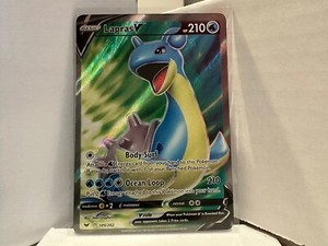 Pokemon TCG Lapras V 189/202 Sword & Shield Base Set Full Art Ultra NM 0914 #139
