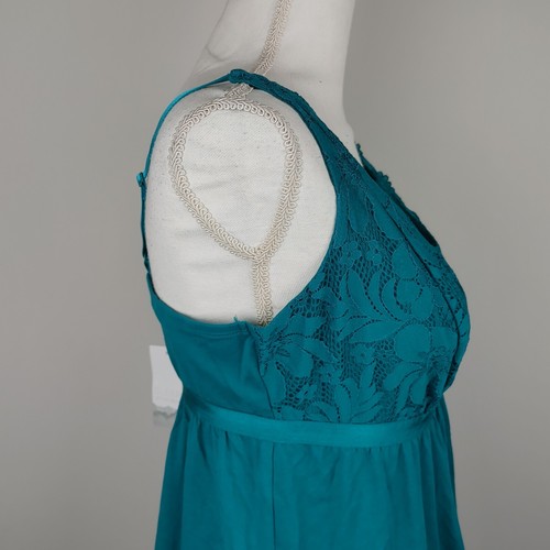 Lane Bryant Cacique Sleep Lingerie Lace Chemise Babydoll Plus 14/16 Green NWT - Picture 5 of 13