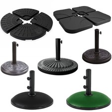 Umbrella Parasol Base Sand Water Filled Stand Square Round Patio Concrete Weight