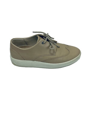 ECCO Shoes Size 8 Women s  Soft 9 Tie Sneaker Wingtip VOLLUTO Heather Beige