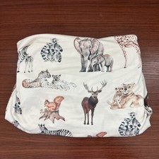 Totaha Jersey Knit Safari Animal Nursery Crib Sheet Lions, Zebra, Elephant Etc