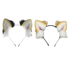 Realistic Ear Hairband Animes Maid Headband Women Dress Up Hairhoop
