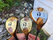 3 Tempo U.S.A. Wood Golf Club Driver 1, 3, 5 Possibly NOS