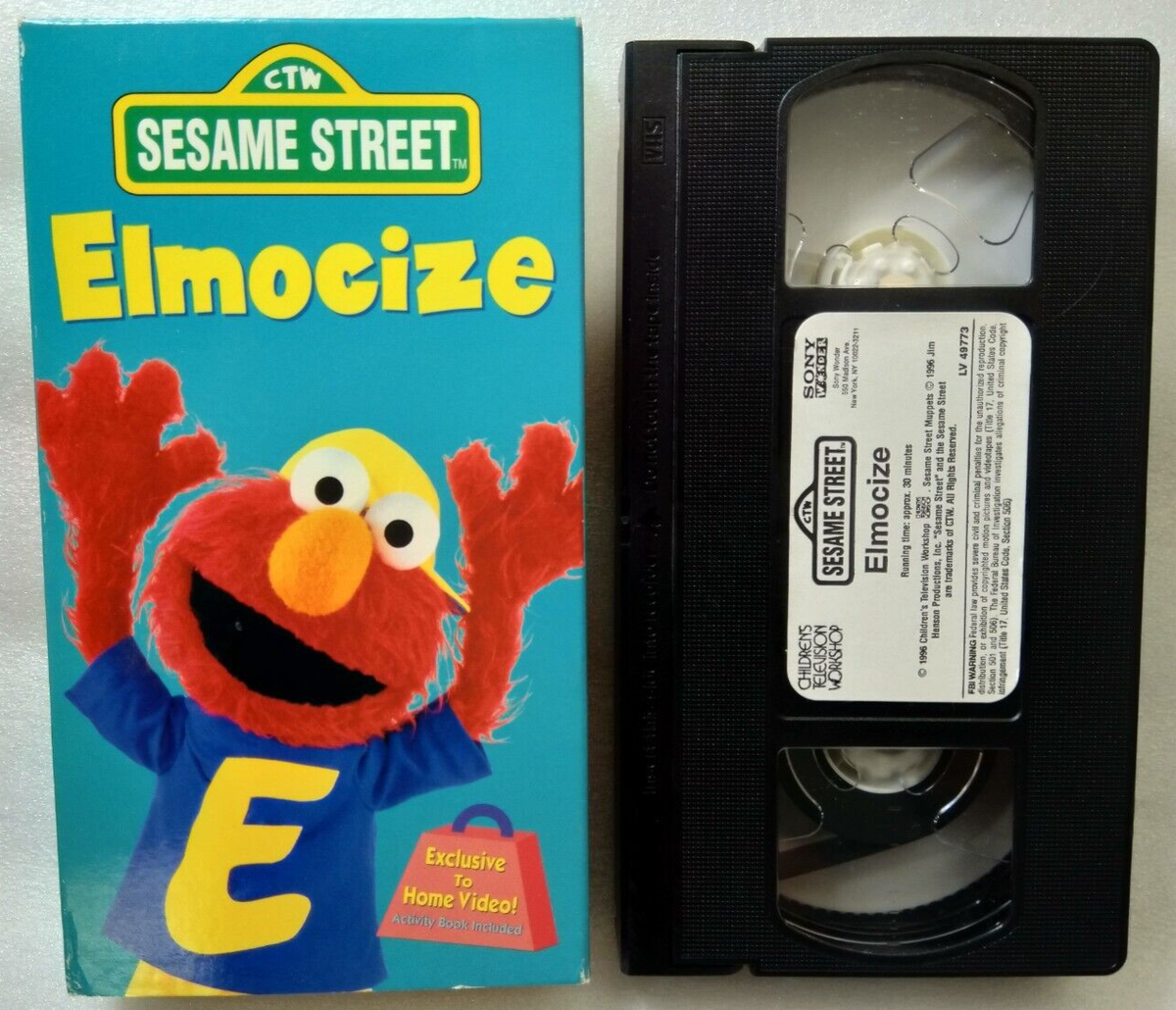 VHS Sesame Street - Elmocize (VHS, 1996) 74644977332| eBay
