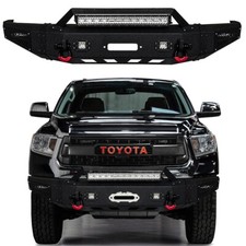 Vijay For 2014-2021 Toyota Tundra Black Front Bumper or Rear Bumper with Lights