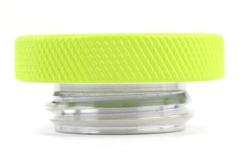 Tapa de llenado de aceite amarillo neón Perrin estilo redondo para WRX STI FRS BRZ 86 y más Foto 4 de 4