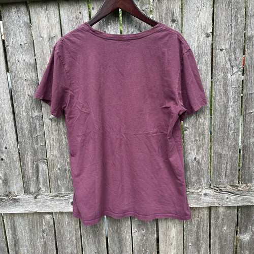 PATAGONIA P6 Logo Mountains Organic Cotton Gorpcore Tee, Wine Red- Medium - Picture 9 of 12