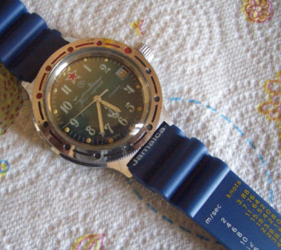 VOSTOK WOSTOK BOCTOK Komandirskie AMPHIBIE 200 Meter 830170 Edelstahl