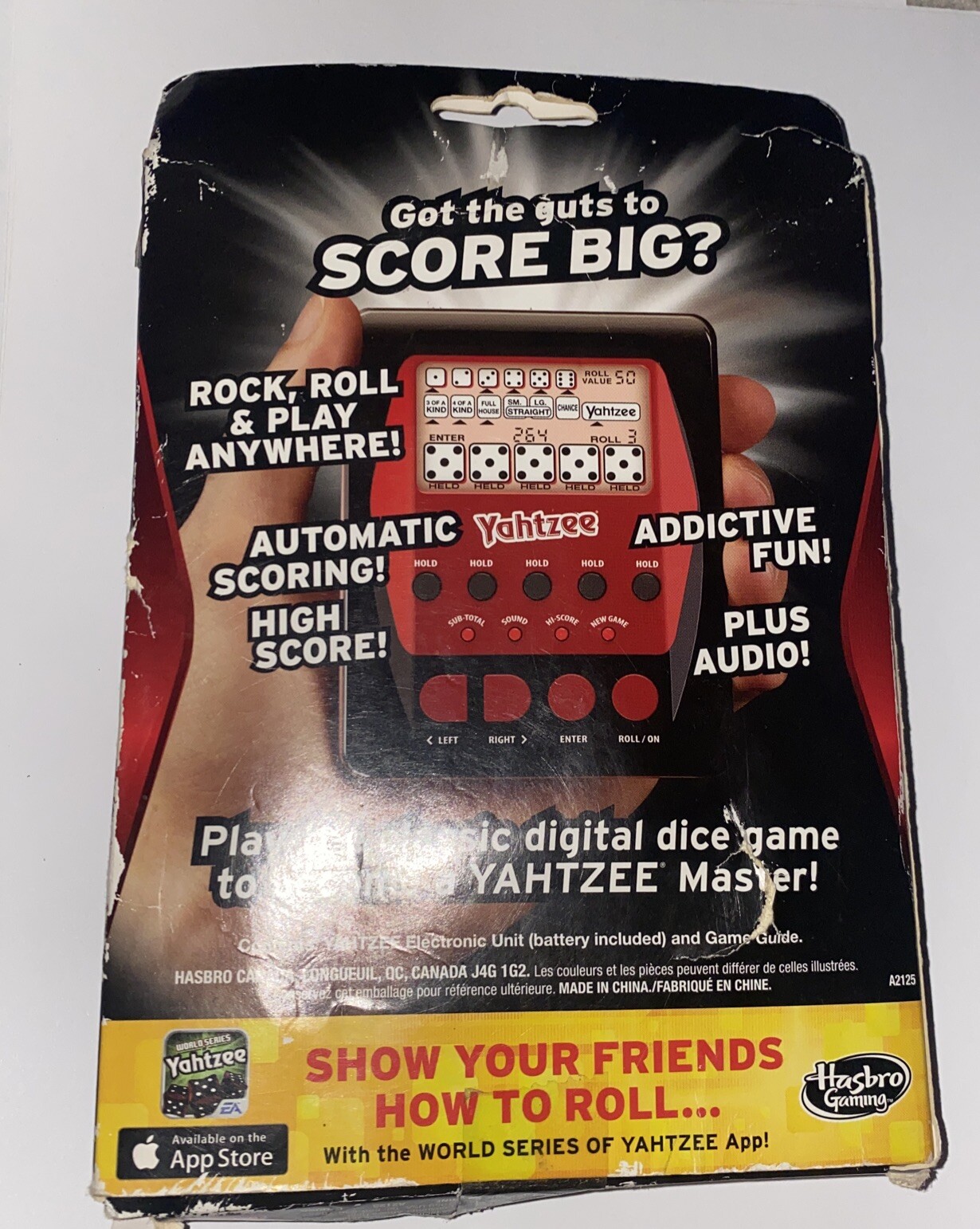 NEW Hasbro YAHTZEE HandHeld Electronic Video Game (2012) Travel Size . Read 885312126095 eBay