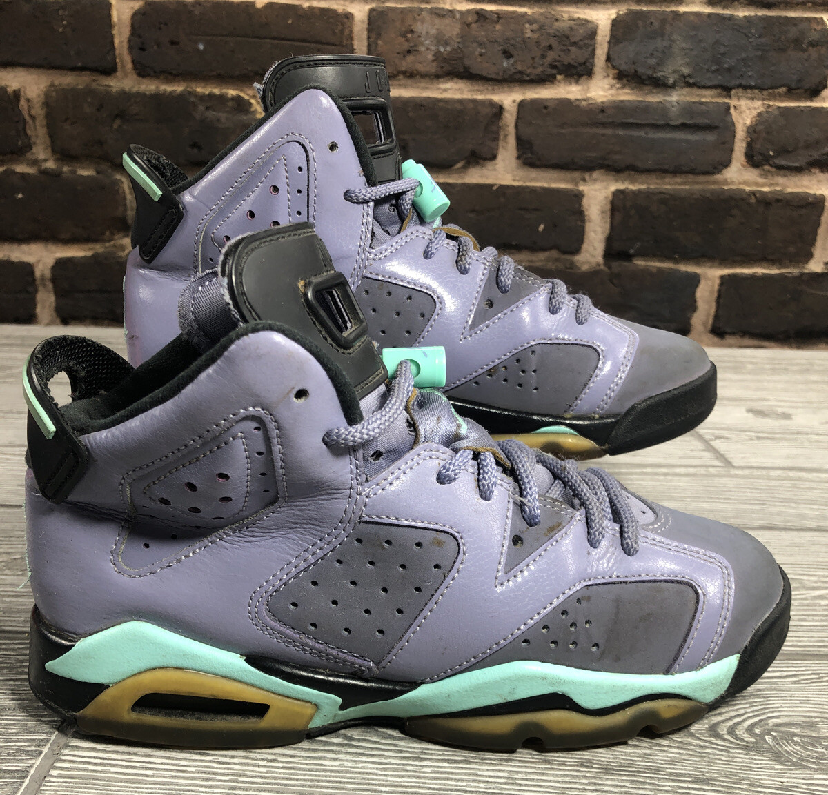 jordan retro 6 purple and turquoise