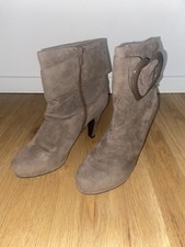 Super modne buty damskie botki welur zamsz wygląd zielone khaki rozmiar 38