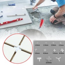 100x Tile Spacers Tiling , Grouting Floor Wall Plastic Cross / Y / T 1mm-10mm