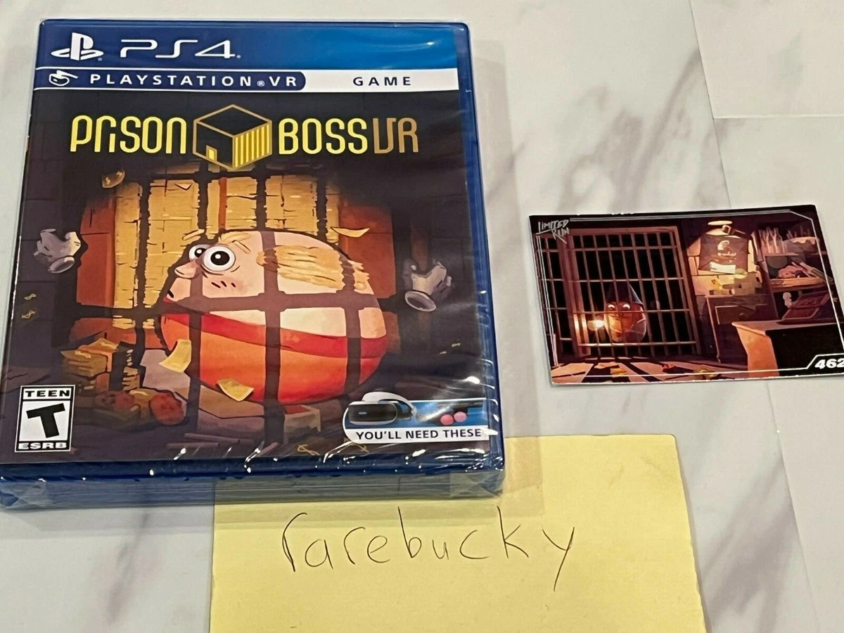 Prison Boss VR (PS4) NEW W/CARD, MINT, RUN GAMES |