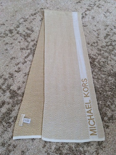 michael kors gold scarf