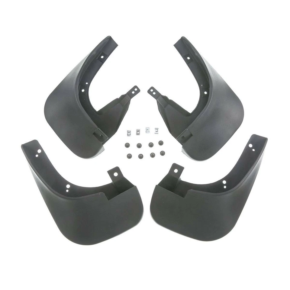 Protector de guardabarros negro delantero y trasero 4 piezas para Hyundai Tucson 2005-2009 SUV Foto 2 de 4