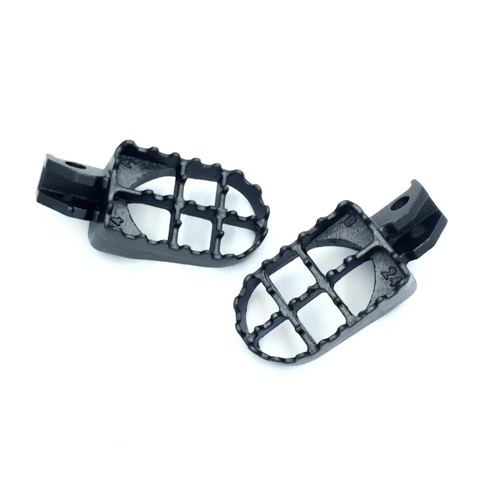 Gunmetal Black Motocross MX Steel Foot Peg For Suzuki RM RM85 RM85L DR-Z125L DR- - Image 3 of 4