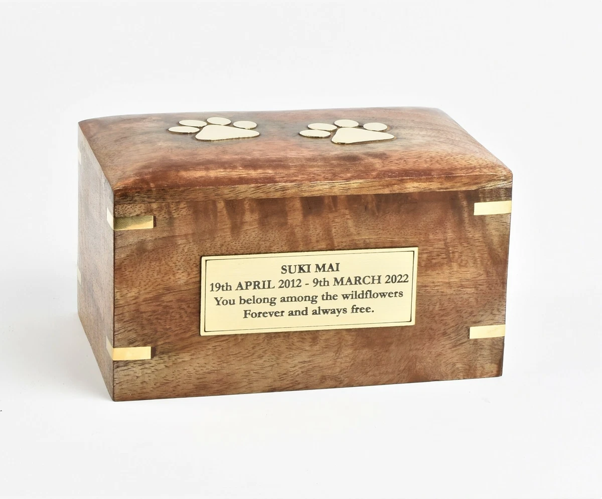 Wooden 2024 pet urns