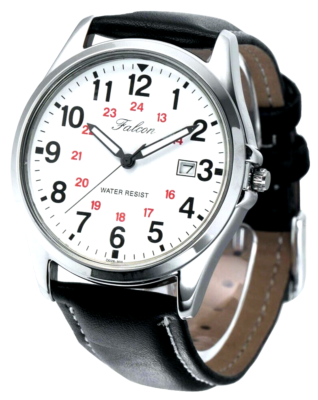 CITIZEN Q&Q Falcon White Day Field Watch D026-304 Quartz Military