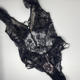 Agent Provocateur Essie Black Bodysuit AP3 Medium NWT