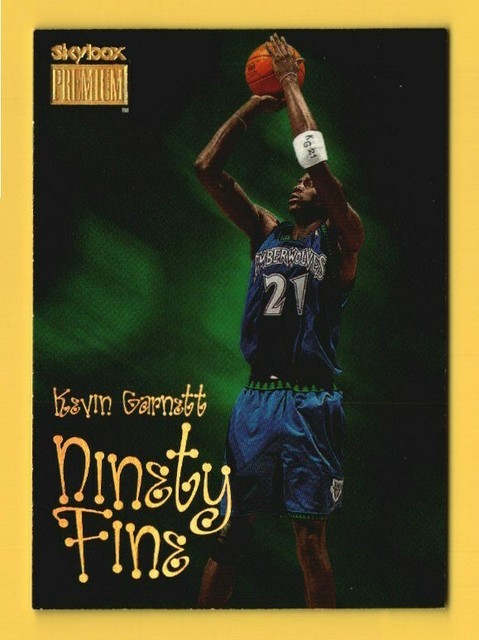 1998-99 SkyBox Premium #218 Kevin Garnett NF Ninety Fine Minnesota Timberwolves