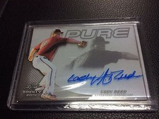 2014 LEAF TRINITY Baseball Cody Reed RC AUTO AUTOGRAPH Signed 5/40 GLASS PURE