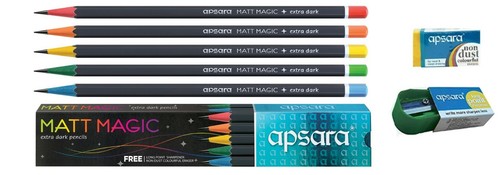 10 x Matt Magic Extra Dark Pencil Writing Pencil Colourful Wood equi. Staedtler - Picture 4 of 4