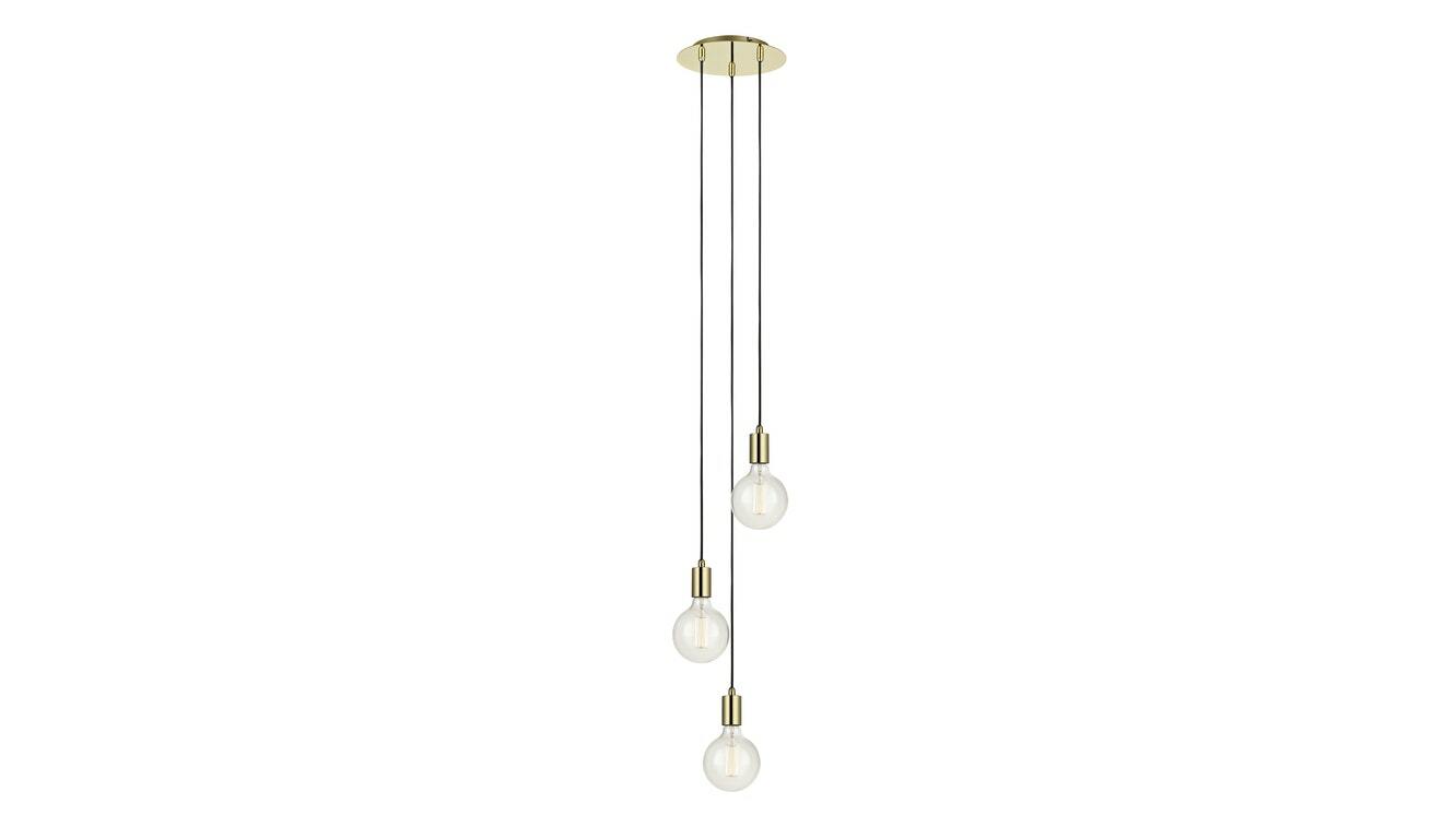 Pendant 3L Round Brass Pendant- MARKSLÖJD SKY